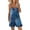 Navy, variant on USSUMA Rompers for Women Beach Spaghetti Strap Short Overalls Loose Wide Leg Pocket Jumpsuits Summer Dressy Casual Sunflower Print Round Neck Sleeveless Mini Jumpsuits Coupon Centre Brown M