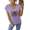 Purple, variant on Women's I Put the BOO in Boujee Graphic Tee V Neck Tank Top Playful Halloween Party Sleeveless Shirt Grey,5XL