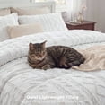 thumbnail image 6 of U by Bedsure Tufted Boho Comforter Set Full, White, 3 Pieces Farmhouse Shabby Chic Embroidery Bedding Set, Soft Jacquard Comforter for All Seasons, 6 of 10