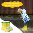 thumbnail image 3 of Cyiecw Toddler Rain Boots Kids Rain Shoes for Boys and Girls Waterproof Boots 2-7 Years Old, 3 of 7
