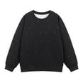 thumbnail image 2 of Fewfanhot Sweatshirts for Men Crewneck Solid Color Distressed With Holes Long Sleeve Sweatshirt Pullover Fall Winter Tops, 2 of 10