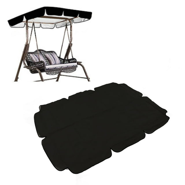 Toldo Columpio Para Exteriores, RepUesto Impermeable, 420d, Tela Oxford Recubila de Plata, Toldo Para Silla Columpio, Jardín y Patio Al Aire Libre