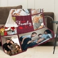 thumbnail image 5 of Custom Blanket with Photo Text, Personalized Flannel Throw Blanket, Customized Blanket Using My Own Photos, Birthday Christmas Wedding Gifts for Mom Dad Friends Sister - 4 Size (6 Photo-4), 5 of 6