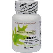 FoodScience of Vermont L-Theanine - 200 mg - 60 Vegetarian Capsules