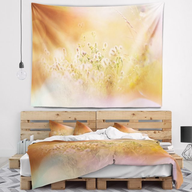 DESIGN ART Designart 'Wild Purple Flowers on Light Background' Flower