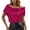 RD1, variant on Conairie Off The Shoulder Top For Womens Short Sleeve Solid Loose Shirts Comfy Soft Summer Fashion Casual Blouses Black L