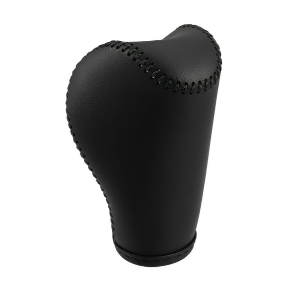 Gear Shifting Knob Cover Automatic Transmission Lever Trim for Jeep Cherokee PU Leather Black