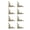 bronze-S, variant on 8Pieces Metal Book Corner Guards for Beauty and Durability Simple Quick Application Suitable for Students Teachers