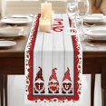 thumbnail image 3 of Table Runners 72 Inches Long Dress Scarves, Valentine's Day Farmhouse Kitchen Table Runner, Coffee Tablerunners, Vintage Love Heart Romantic Roses Gnomes 16x72 Inch, 3 of 9