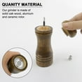 thumbnail image 3 of Wooden Pepper Grinder 5.5" Adjustable Coarseness Salt Mills Shakers for Cooking Dining Walnut Color, 3 of 7