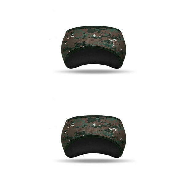 Eigraketly Diademas Unisex Invierno Cálido Vellón Protección para la cabeza Esquí ajustable A prueba de viento Engrosado Calentador de orejas Diademas Cuadrícula pequeña verde 2piezas Eigraketly CBP374045