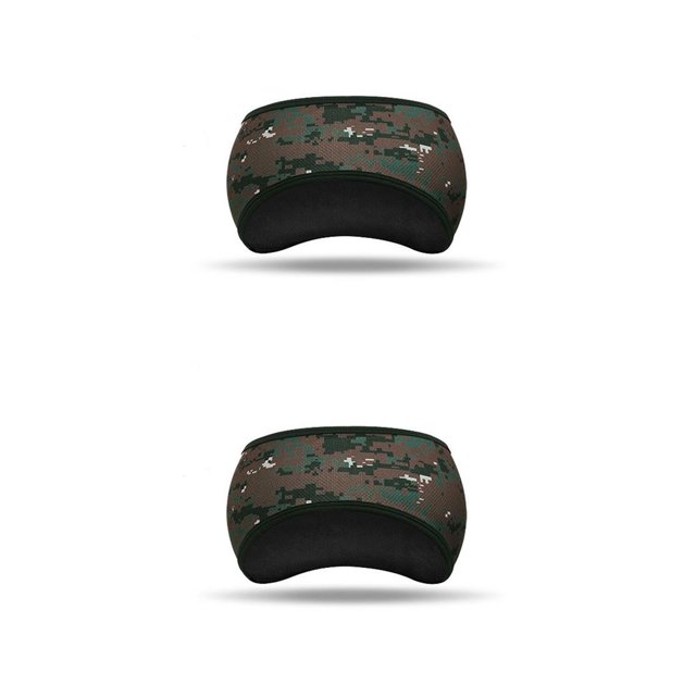 Eigraketly Diademas Unisex Invierno Cálido Vellón Protección para la cabeza Esquí ajustable A prueba de viento Engrosado Calentador de orejas Diademas Cuadrícula pequeña verde 2piezas Eigraketly CBP374045
