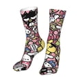 thumbnail image 3 of Lsque Sanrio Print Women's Men's Novelty 16in Crew Socks Cotton Socks Knee High Socks for Walking,Running,Nurses,Pregnancy, 3 of 6