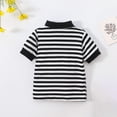 thumbnail image 3 of Boys Cotton Shirts Summer Casual Stripe Shirts Children's Short Sleeve Shirts, 3 of 7
