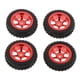 thumbnail image 1 of 4 piezas 1/28 Rc neumáticos neumáticos para Wltoys piezas de repuesto Diy para modelos de vehículos de control remoto rojo Baoblaze Neumáticos de ruedas para automóviles RC, 1 of 8