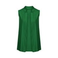 thumbnail image 4 of MESSUEN Women Long Vest Sleeveless Cardigans for Women Tee Shirts Womens Women's Sleeveless Jackets Cardigan Waistcoat Work Vest Tops Basics Womens Tops Womens Blouses Summer Green 1 L, 4 of 4