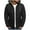 Black, variant on jjayotai Mens Tops Clearance Men's Winter Full Zipper Drawstring Hooded Thermal Puffer Jacket Outdoor Sports Coat Outwear