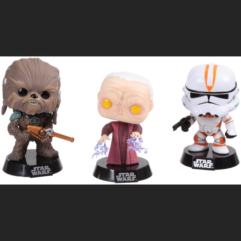 Funko Vinyl Bobble-Heads 3pk Star Wars Tarfful, Emperor, Clone
