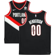 Scoot Henderson Portland Trail Blazers Autographed Black Icon Edition Swingman Jersey with "2023 #1 Pick" Inscription - Fanatics Authentic Certified