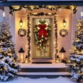 thumbnail image 3 of YWIYIUD Christmas Snowman Door Cover Decorations Christmas Front Door Banner Xmas Party Photography Background Holiday Door 35 X 79 Inches Winter Xmas NewYear Banner Photo Background Door Decor, 3 of 5