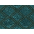thumbnail image 1 of Ahgly Company Machine Washable Indoor Rectangle Transitional Teal Green Area Rugs, 2' x 3', 1 of 7