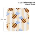 thumbnail image 2 of Fuzoiu A Bee Print Leather Coasters Set,Drink Coasters Set of 4,for Tabletop Protection, Durable PVC Coasters,Home Décor and Housewarming Gift-Square, 2 of 6