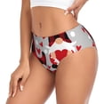 thumbnail image 2 of Fotbe Buffalo Plaid Love And Gnome Calzones Estampados para Mujer – Ropa Interior de Algodón, Cómoda, Suave y Elástica-XX-Large, 2 of 6