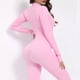thumbnail image 5 of Monos de pierna delgada para mujer, traje de una pieza con cremallera, conjunto de Yoga de manga larga, ropa de entrenamiento de realce para gimnasio, monos para hacer ejercicio, ropa deportiva, 5 of 5