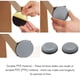 thumbnail image 4 of 24pcs 25mm Furniture Glides Ch Leg Sliders For Furniture Easy Movers (round), 4 of 5