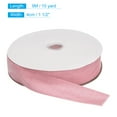 thumbnail image 2 of Unique Bargains Velvet Ribbon 1 1/2 Inch x 10 Yard Single Face Spool Silky DIY Crafts Gift Wrapping Bow Decoration Light Pink, 2 of 5