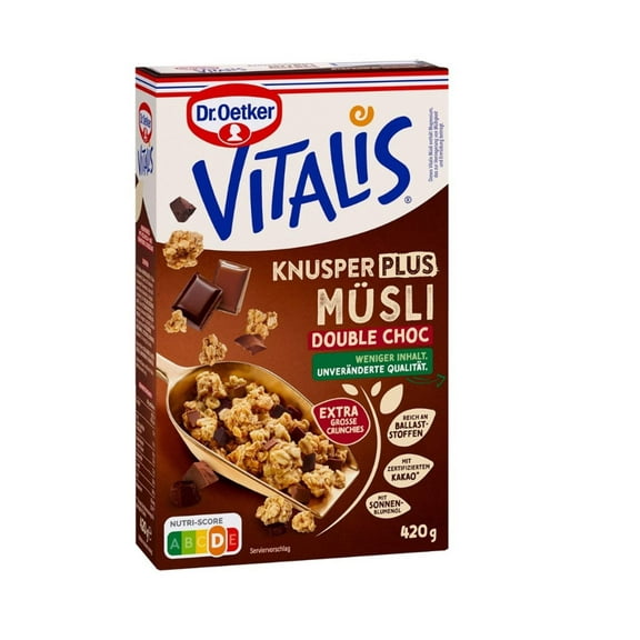Dr. Oetker Vitalis Knusper Plus Double Schoko Muesli