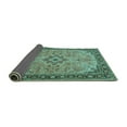 thumbnail image 2 of Ahgly Company Indoor Rectangle Medallion Turquoise Blue Traditional Area Rugs, 4' x 6', 2 of 4