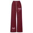 thumbnail image 4 of TGPMGRZ Cute Bow Sweatpants for Girls Oversized Casual Stretch Joggers Wide Leg Y2k Sweat Pants Valentines Day Gifts, White & 6-7 Years, 4 of 9