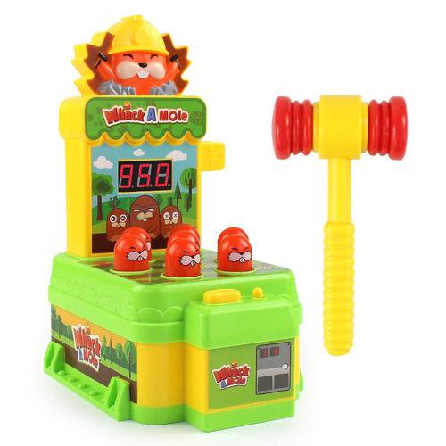 Juguetes para niños y niñas, minijuego de arcade de caza de topos en banco de bateo, juguetes de actividad y desarrollo para niños de 3 años en adelante, regalo para niñas, niños y bebés