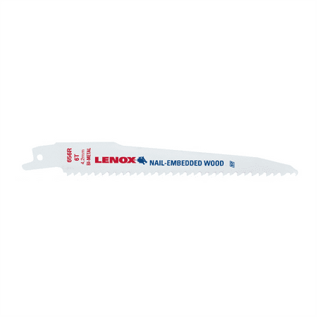 Lenox Tools Reciprocating Saw Blades, 656R, Bi-Metal, 6 in. Lo