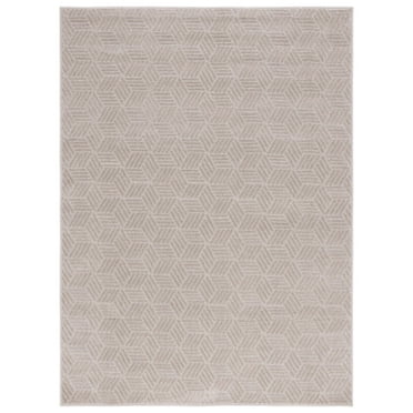 SAFAVIEH Pattern And Solid Constantina Geometric Area Rug, Beige, 5'3" x 7'6"