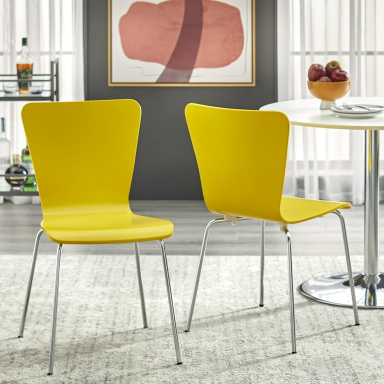 Pisa Bentwood Chair, Set of 2, Yellow - Walmart.com
