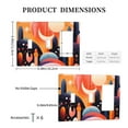 thumbnail image 3 of Sunset Illustration Switch Cover Decorative Wall Plate 3-Gang 2-Toggle 1-Decor Standard Size, 3 of 5