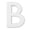 B, variant on 8 Pack: 5.5" White MDF Letter by Make Market