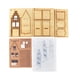 thumbnail image 2 of 1:87 Juego de modelos de construcción Rompecabezas Juego de modelos de madera 3D sin ensamblar, Modelo de casa europea para Micro paisaje, Mesa de, 2 of 9