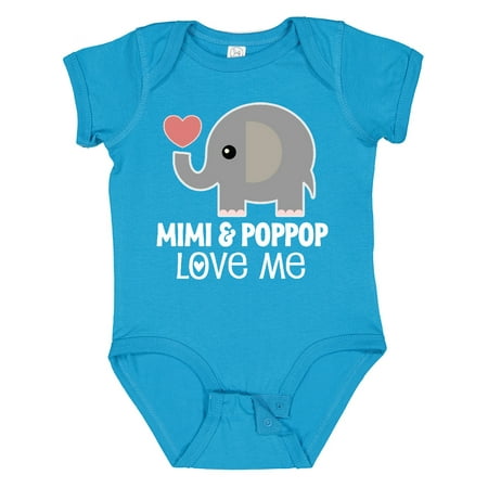 

Inktastic Mimi and PopPop Love Me Grandchild Gift Baby Boy or Baby Girl Bodysuit