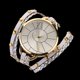 thumbnail image 4 of Reloj de cuarzo de aleación de PU multicapa con cuerda trenzada de moda retro para mujer (blanco), 4 of 5
