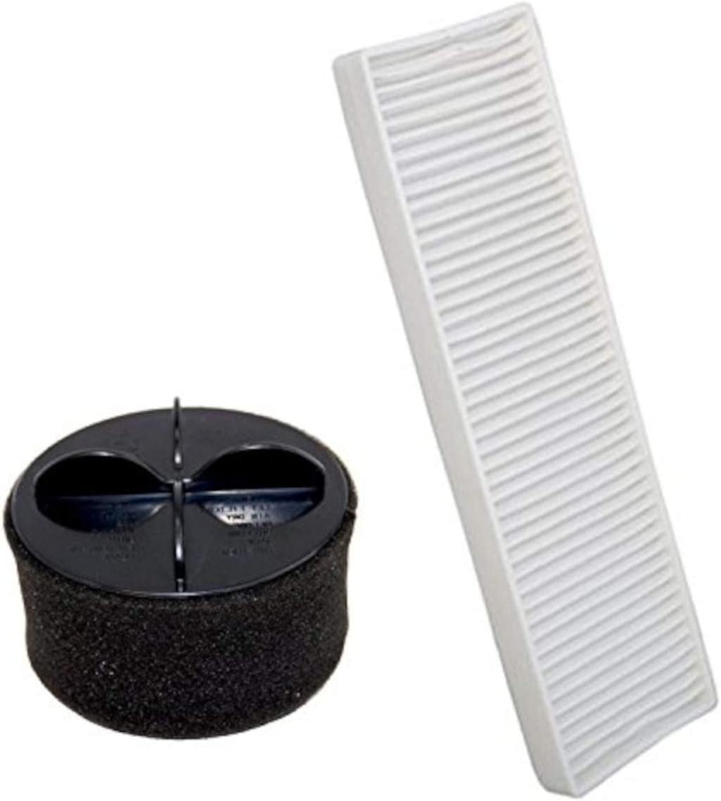 HQRP Post Motor Media Filter + H12 Circular Filter for Bissell