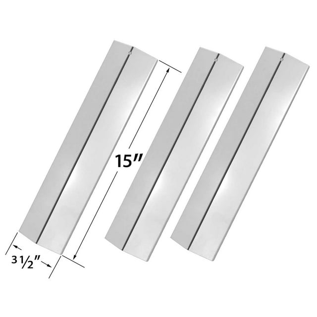 Remplacement de Plaque Chauffante en Acier Inoxydable pour Certains Amana AM26LP, AM27LP, AM30LP et Surefire Gaz Grill Models-3PK