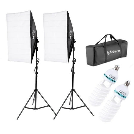 Zimtown 2Pcs Lighting Softbox Stand Photography Photo Equipment Soft Studio Light (Best Lighting For Fashion Photography)