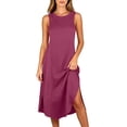 thumbnail image 5 of Vrorvz Long Nightgown for Womens Sleeveless Tank Nightshirts Sleepwear Loose Nightdress Nightgowns, 5 of 6
