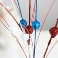 thumbnail image 4 of 3 Piece Red White and Blue Fake Floral and Ball Centerpiece Kit - For 4th of July, Memorial Day, Veteran's Day and Everyday Decor, 4 of 6