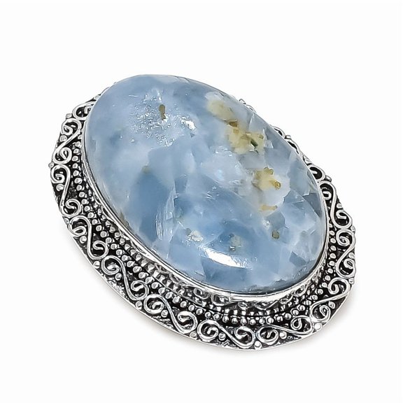 Natural Aquamarine Gemstone 925 Sterling Silver Jewelry Ring Size 9.5