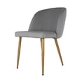 thumbnail image 2 of Set de 2 Sillas de Comedor Tapizadas Mundo In Lucca Gris, 2 of 9