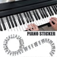 thumbnail image 1 of 88 Keys Reusable Silicone Piano Keyboard Note Labels Piano Guide Stickers-yujia-yujia, 1 of 5